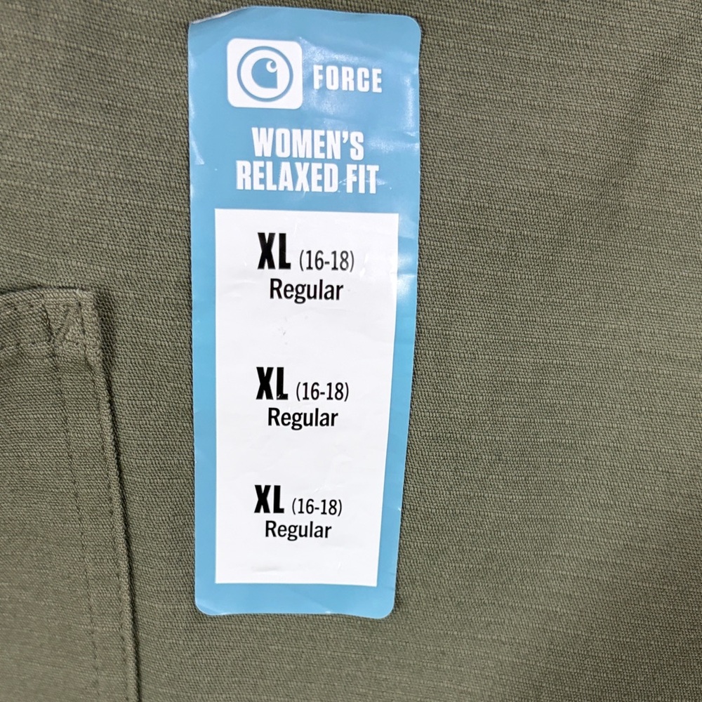 Carhartt Olive Green Women Forve Ripstop Work Pant,Size XL,Cargo with Pockets. - Picture 5 of 17